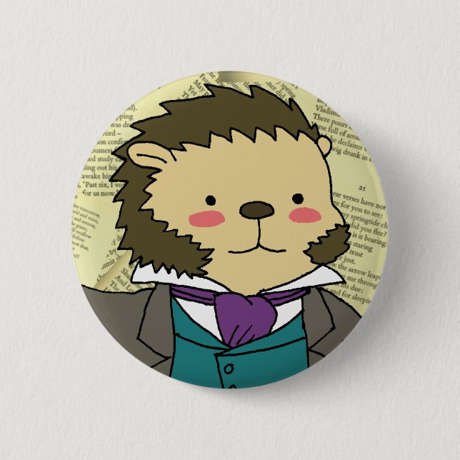 Pushkin cameo button (Front)