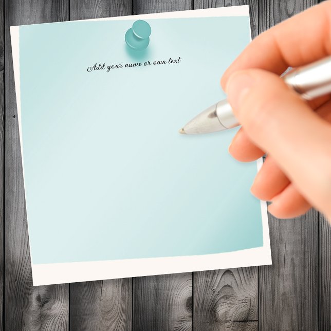 Pushpin Thumbtack Blue Customisable Notepad (Creator Uploaded)