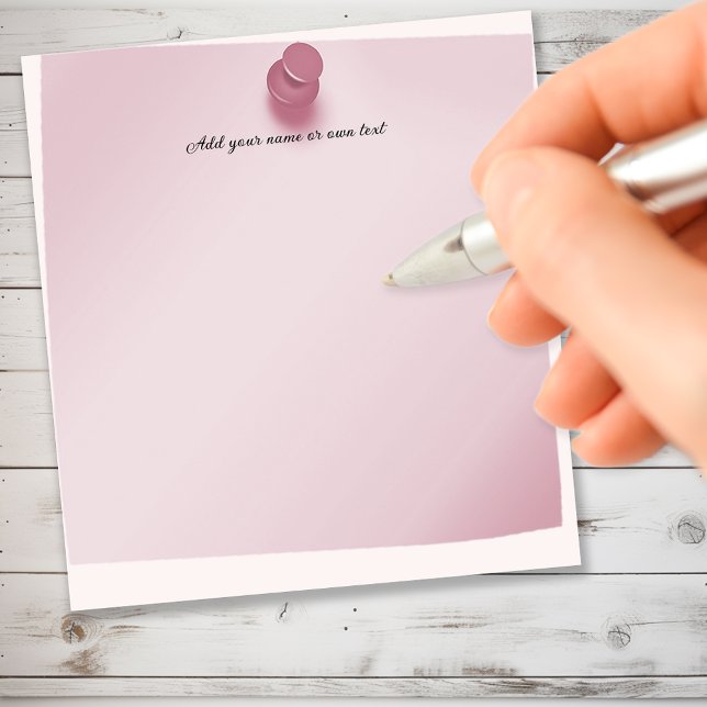 Pushpin Thumbtack Pink Customisable Notepad (Creator Uploaded)