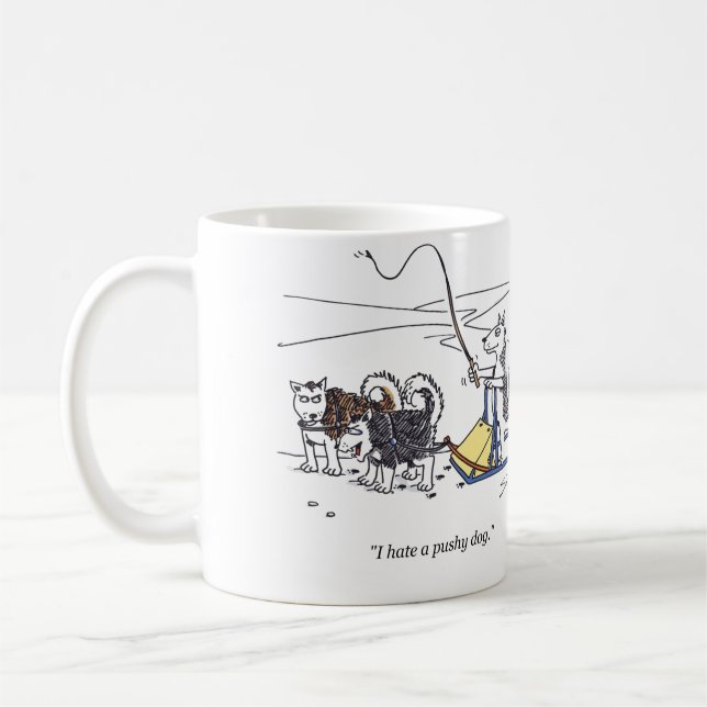 Pushy Dog mug (Left)