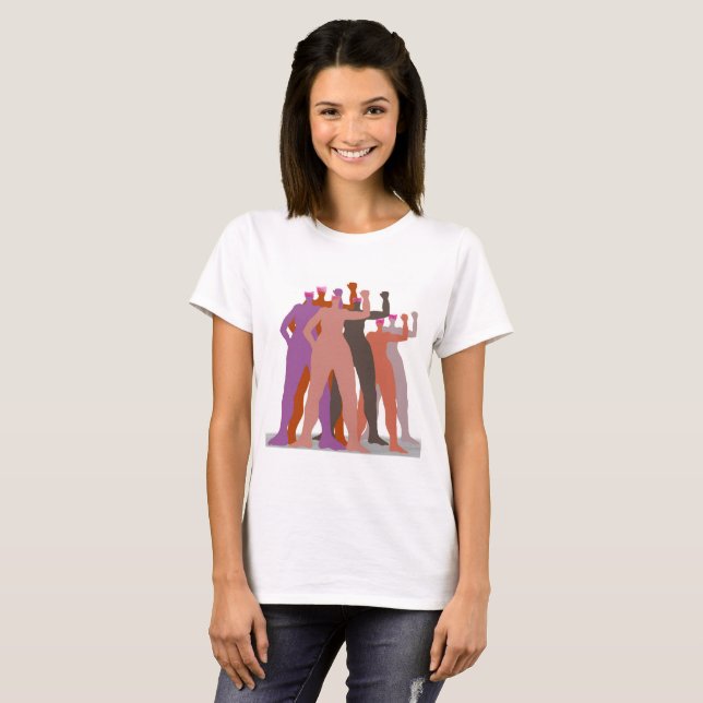 Pussyhat women stand together T-Shirt (Front Full)