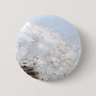 Pusteblumen Löwenzahn sky blue photography 6 Cm Round Badge