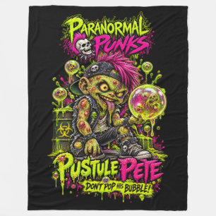 Pustule Pete - Paranormal Punks Fleece Blanket