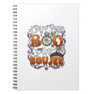 Put Boo Boujee Halloween Diamond Ring Crown_1 Notebook