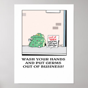 Put Germs out of Business! poster