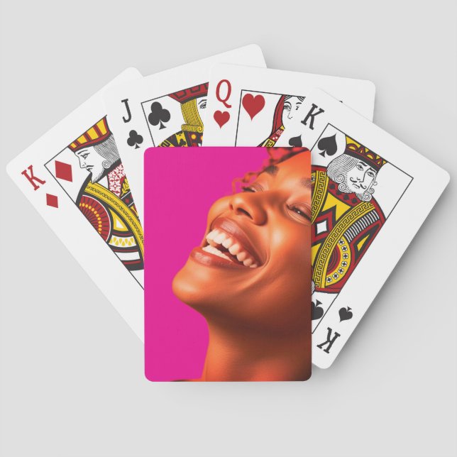 Put Her Photo on a Pack of Classic Playing Cards (Back)