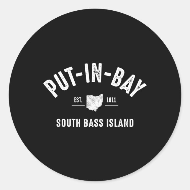 Put In Bay Classic Round Sticker (Front)