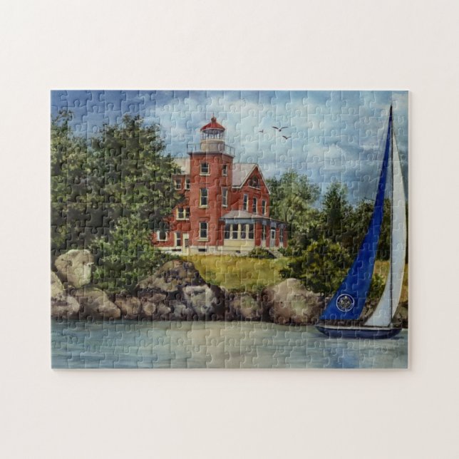 Put-in-Bay Lighthouse Jigsaw Puzzle (Horizontal)