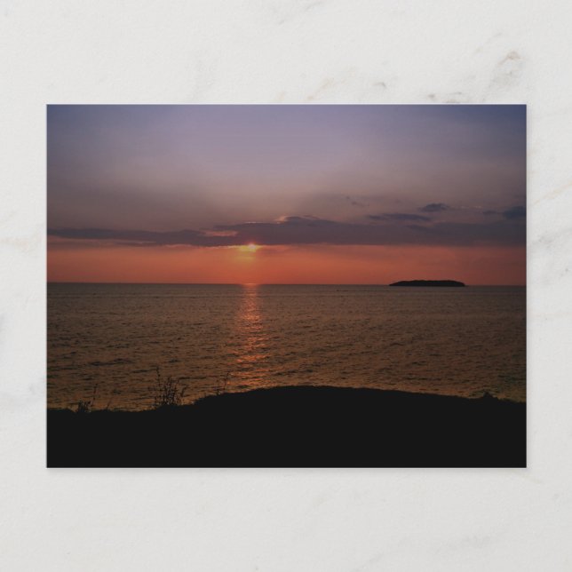 Put-In Bay sunset Postcard (Front)