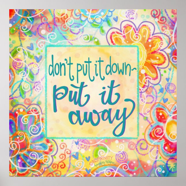 Put it Away Classroom Inspirivity Poster (Front)