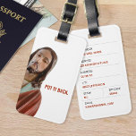 Put It Back Funny Jesus On White background Luggage Tag<br><div class="desc">Put It Back Funny Jesus On White background</div>