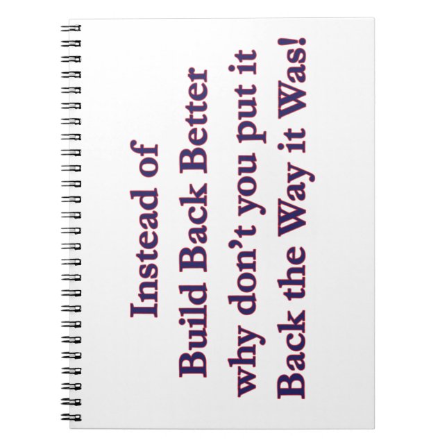 Put-It-Back Notebook (Front)