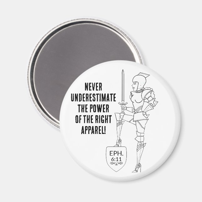 "Put on the complete Suit of Armor"  Magnet (Front/Back)