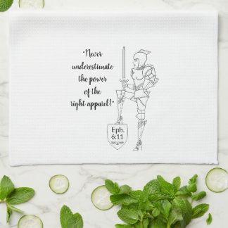 "Put on the complete Suit of Armor" Tea Towel