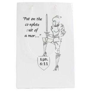 "Put on the complete Suit of Armour" Medium Gift Bag