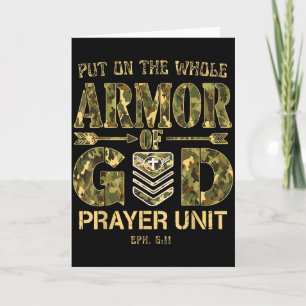 Put On The Full Armour Of God - Christian Religiou Card