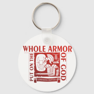 PUT ON THE WHOLE ARMOR OF GOD KEY RING