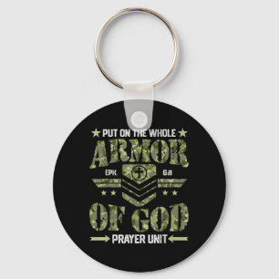 Put on The Whole Armour of God Camouflage Christia Key Ring