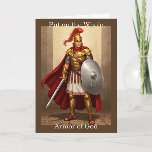 Put on the Whole Armour of God: Greeting card (Front)