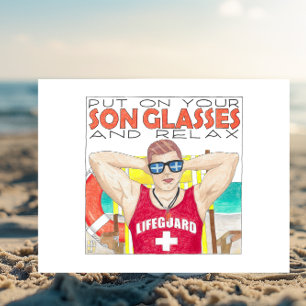 Put on Your Songlasses Inspirational Postcard