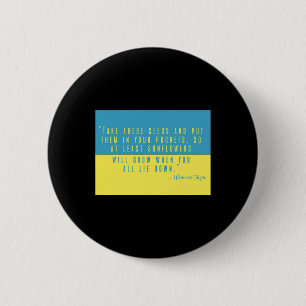 Put Sunflower Seeds In Pocket I Stand With Ukraine 6 Cm Round Badge