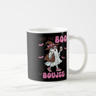 Put The Boo In Boujee Halloween Cute Lady Ghost Gi Coffee Mug