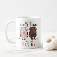 Put The Coffee - Pig - Personalised Mug