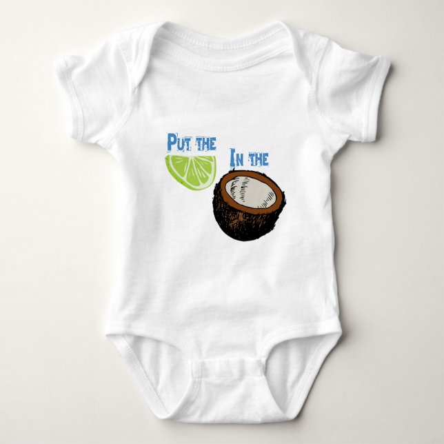 Put the lime in the Coconut! Baby Bodysuit (Front)
