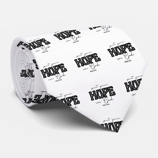 Put Your Hope in God Necktie (Rolled)