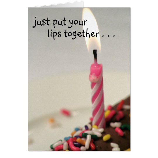 Put your lips together! notecard