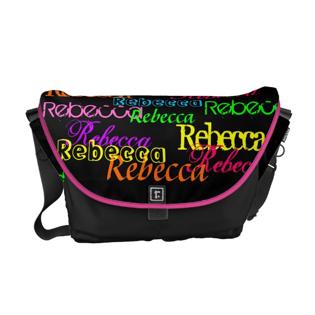 Put Your Name All Over this Colourful Messenger Commuter Bag (Front)