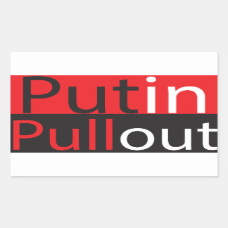 Putin Pullout Rectangular Sticker