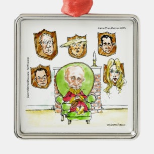 Putin The Hunter Gets Not My President Trump Metal Ornament