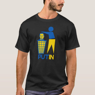 PutIn Trash Ukrainian Flag Colours Unisex T-Shirt