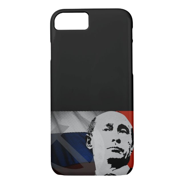 Putin with Russian Flag Case-Mate iPhone Case (Back)