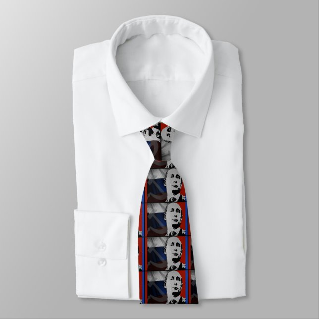 Putin with Russian Flag Tie (Tied)