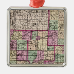 Putnam County and Vigo County Metal Tree Decoration