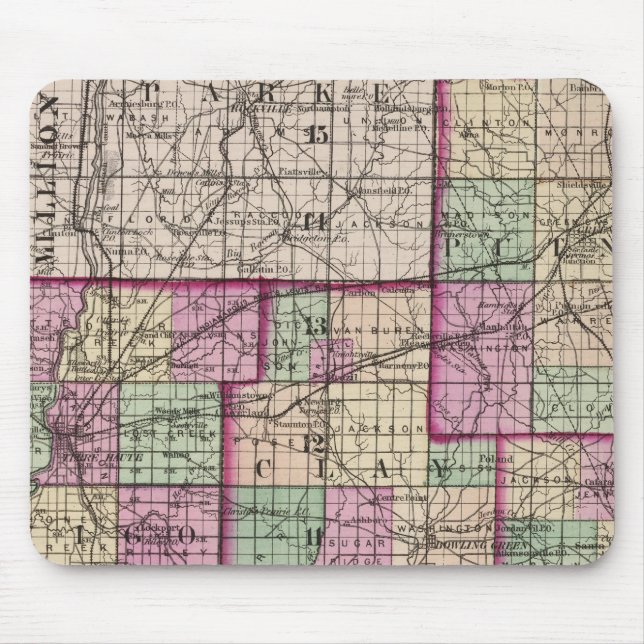 Putnam County and Vigo County Mouse Pad (Front)