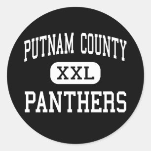 Putnam County - Panthers - High - Granville Classic Round Sticker