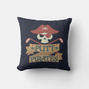 Putt Pirates Golfing Outdoor Sports Cushion