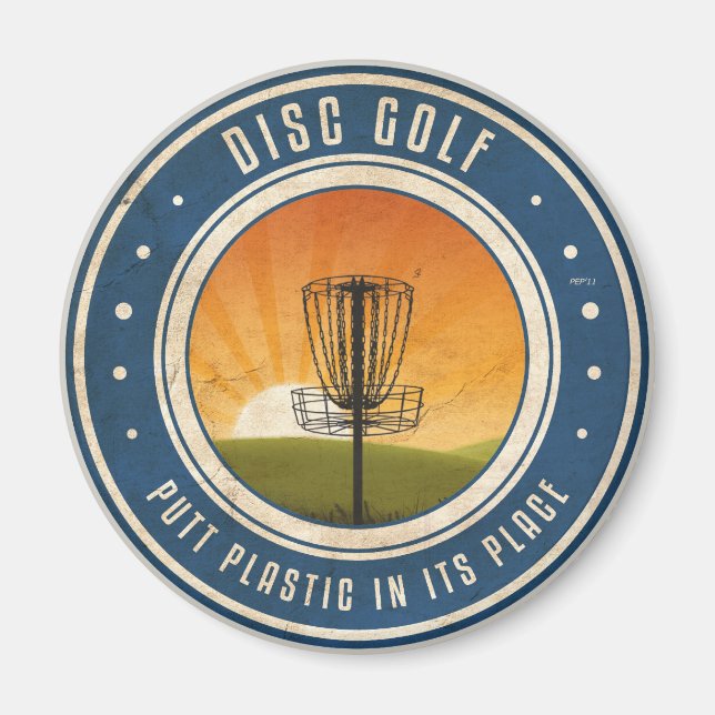 Putt Plastic In Its Place Magnet (Front)