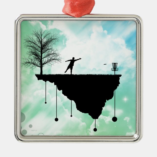 Putt Plastic In Its Place Metal Tree Decoration (Front)