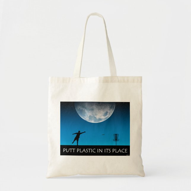 Putt Plastic In Its Place Tote Bag (Front)