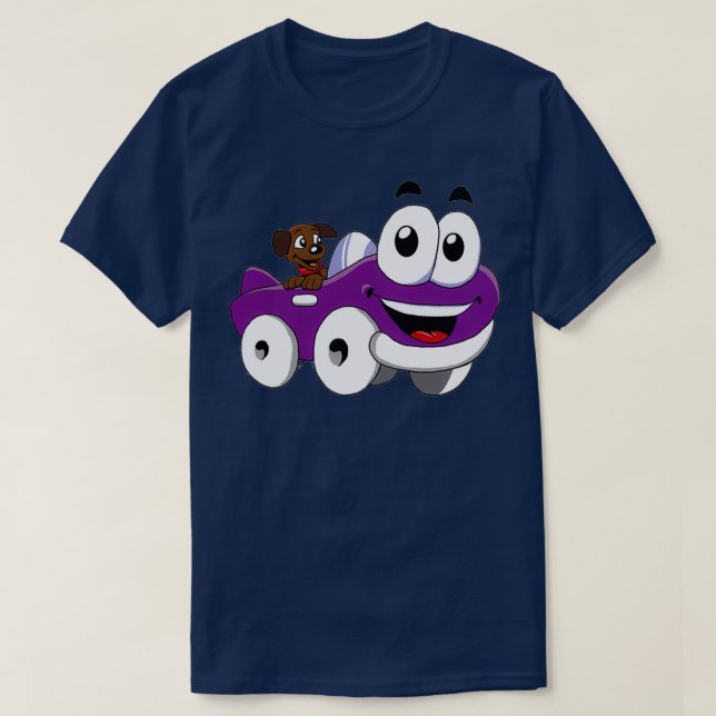 Putt Putt Car Humongous Entertainment Game T-Shirt (Design Front)