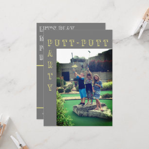 Putt-Putt Miniature Golf Party Invitation