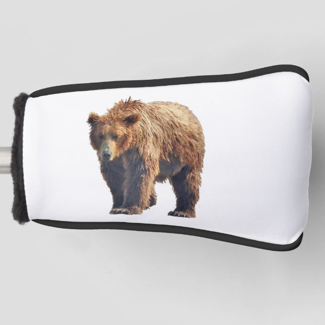 Putter Cover w/ grizzly bear (Front)