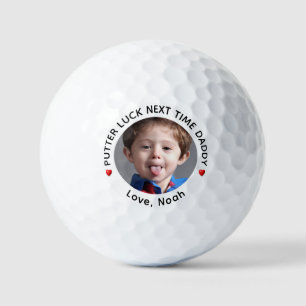 Putter Luck Next Time Personalised Golf Balls