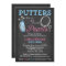 Putters or Pearls Gender Reveal Party Invitation