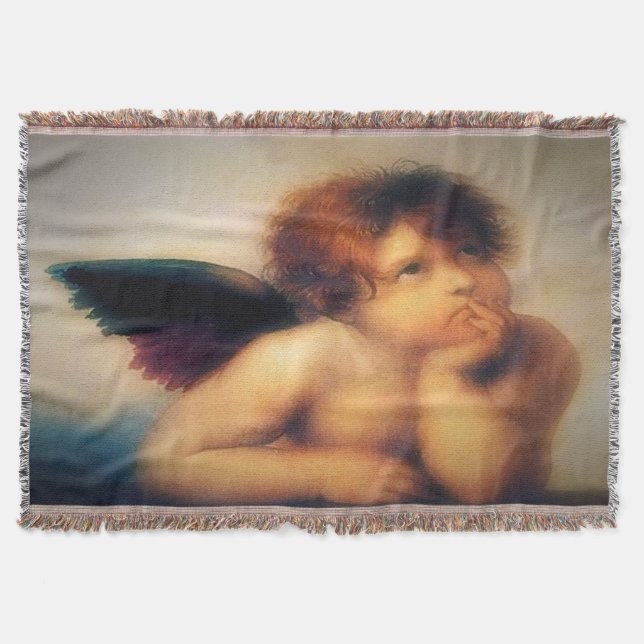 Putti Angel Throw Blanket (Front)