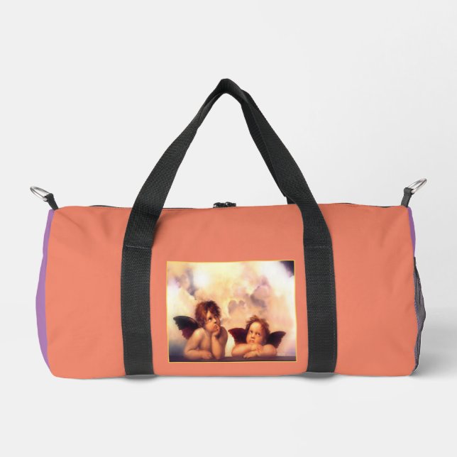 Putti Pair of Angels Duffle Bag (Front)